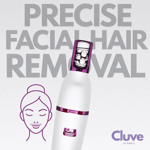 Cluve Epil Pro facial epilator designed for precise upper-lip and facial hair removal