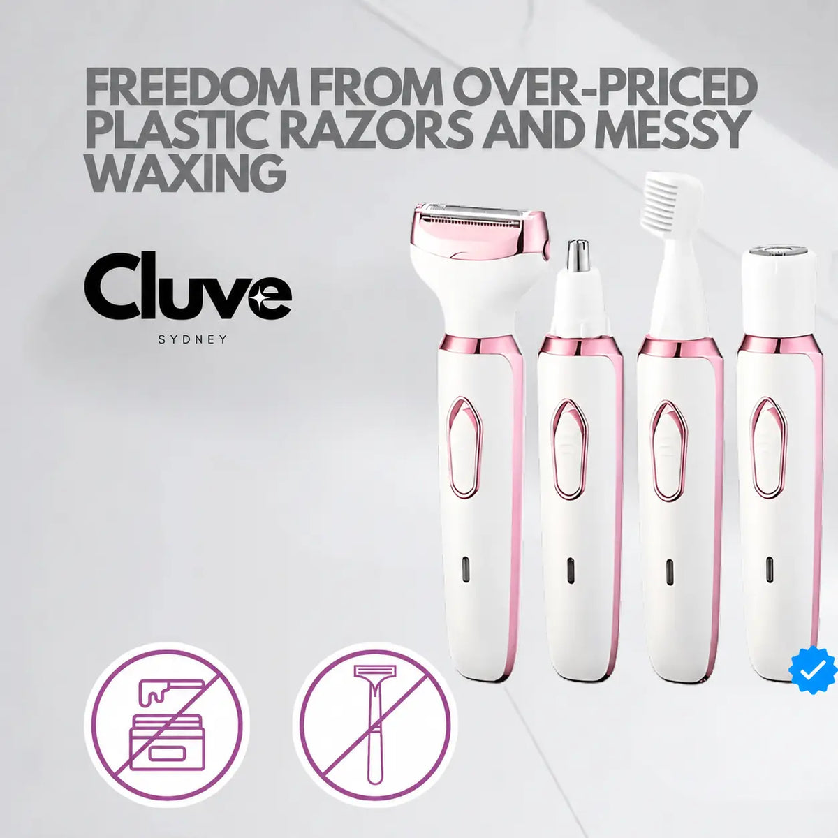 Women Shaver Cluve Smoothtrim 4-IN-1
